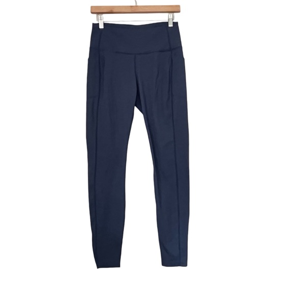Mondetta Pants - Mondetta Leggings M Blue Performance LuxuryPockets Stretch High Rise Jogging Gym